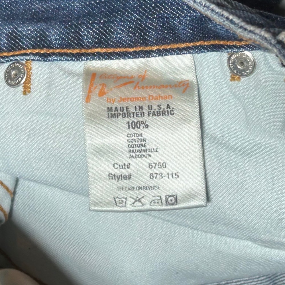 NEW Citizens of Humanity Bengasi Relaxed Straight Jeans Blue Mens 33 673-115 USA - Picture 7 of 9